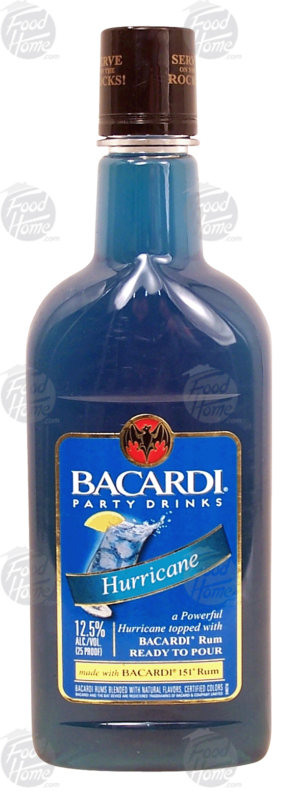 Bacardi Party Drinks hurricane rum drink, 12.5% alc. by vol. Full-Size Picture